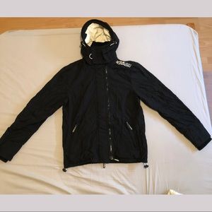 Men’s Superdry Hooded Pop Zip Windcheater Jacket